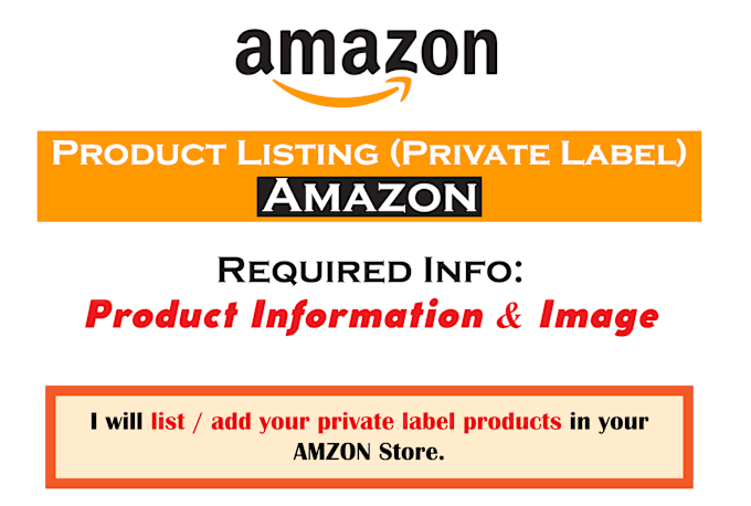 Gig Preview - Professionally list your private label products on amazon