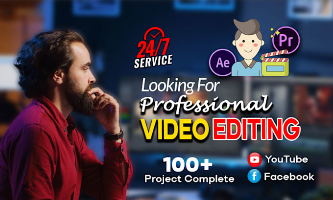 Gig Preview - Do professional youtube video editing in adobe premiere pro