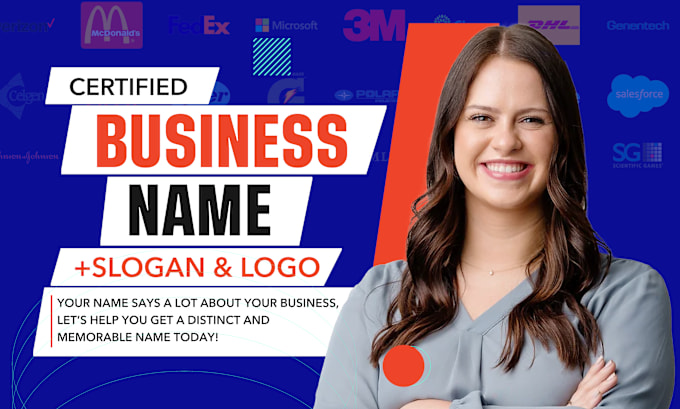 Gig Preview - Create catchy business name, brand name, product name, tagline and logo