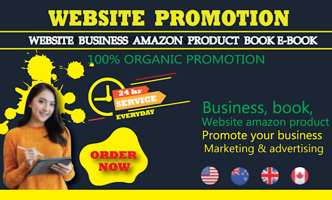 Gig Preview - Promote your business website amazon product book crypto coin any link