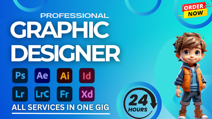 Gig Preview - Do any graphic design work professional graphic designer