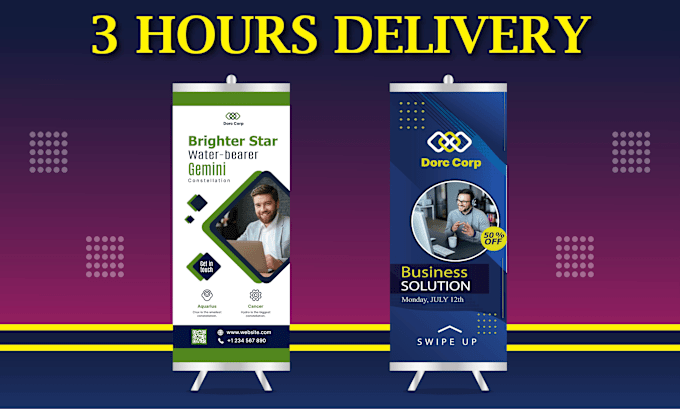 Gig Preview - Design outstanding roll up banner in 4 hours