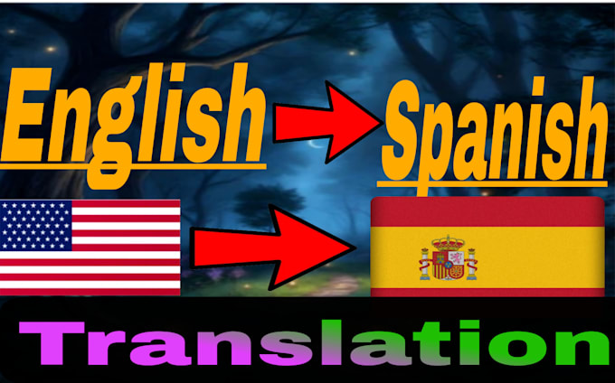 Gig Preview - Translate english into spanish and vise versa