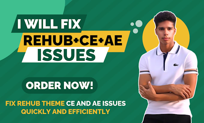 Gig Preview - Fix rehub theme ce and ae issues quickly and efficiently