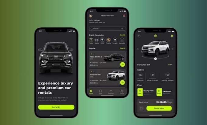 Gig Preview - Develop cross platform car rental app, luxury car rental app