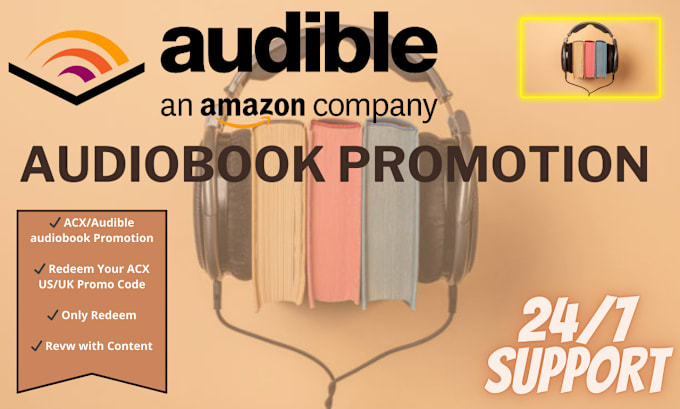 Gig Preview - Do amazon acx or audible audiobook promotion