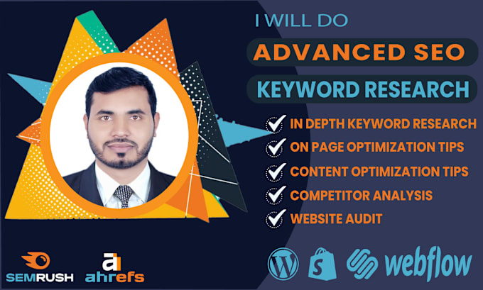 Gig Preview - Do advanced SEO keyword research to boost your ranking