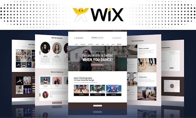 Gig Preview - Design wix website design, wix website redesign, wix studio design, wix x editor