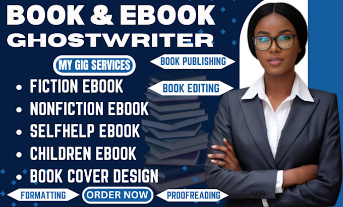 Gig Preview - Be your developmental book editor, book formatting, proofreading, ebook writer