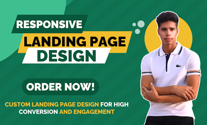 Gig Preview - Custom landing page design for high conversion and engagement