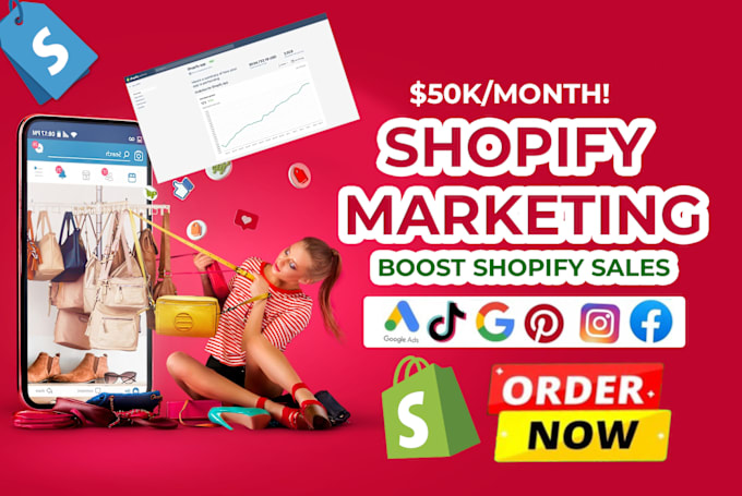 Gig Preview - Boost shopify sales,fb, tiktok followers, ig marketing, shopify marketing,