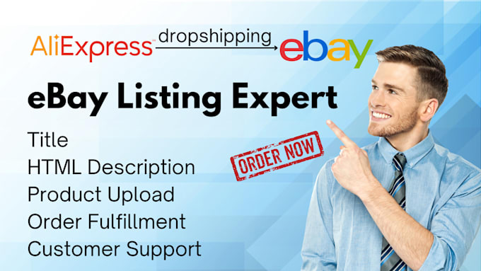 Gig Preview - Do aliexpress to ebay dropshipping listing