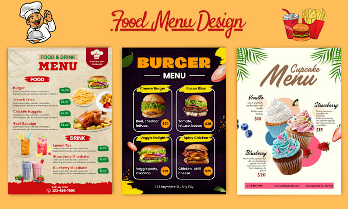 Gig Preview - Design amazing restaurant menu, food menu, digital menu for bar, cafe, pub, club