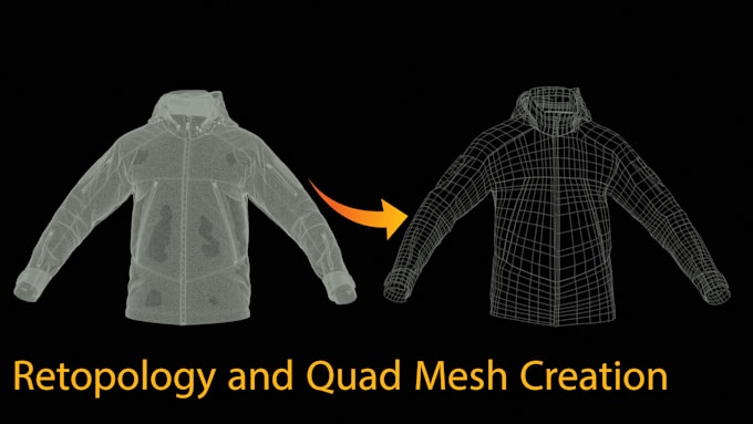 Gig Preview - Retopologize 3d clothing with minimal polygons