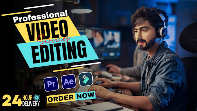 Gig Preview - Edit your youtube professional video editing using premiere pro