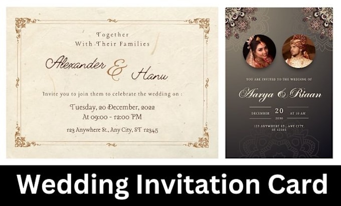 Gig Preview - Design wedding invitation or birthday card for you