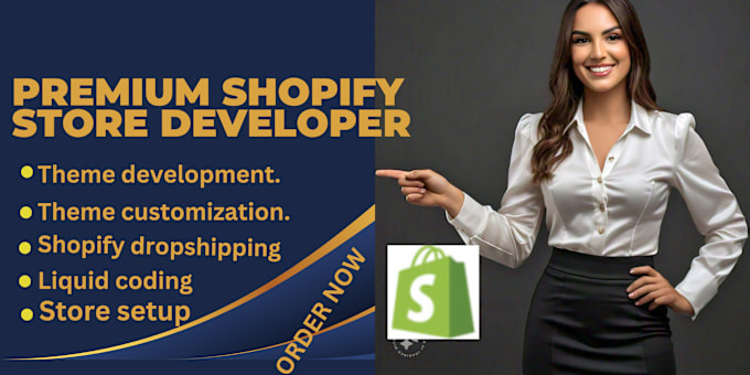 Gig Preview - Be your shopify store theme developer and shopify expert