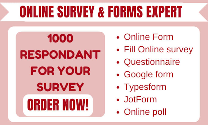 Bestseller - conduct 1000 audience to fill out your online survey