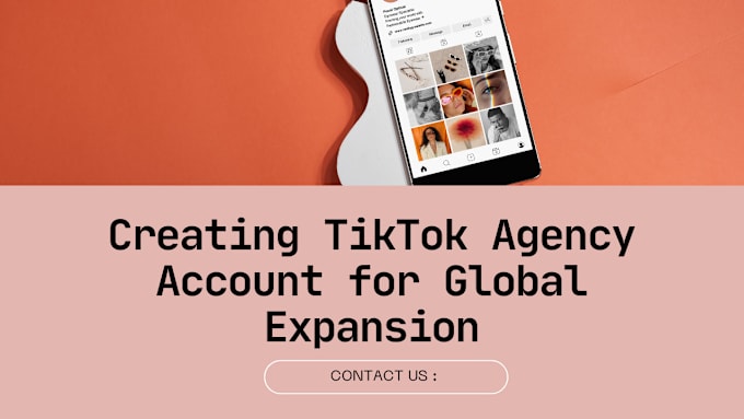 Gig Preview - Build USA tiktok agency account US tiktok shop ads manager for any country