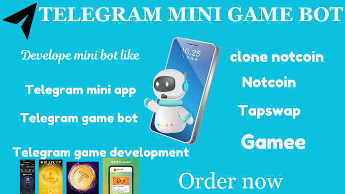 Gig Preview - Develop telegram mini app crypto app telegram mini game bot telegram bot