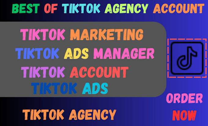 Gig Preview - Create tiktok ads agency account, tik tok ads account for you