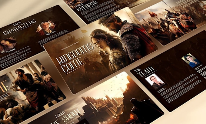 Bestseller - design a winning custom pitch deck for your film, TV series, film pitch deck