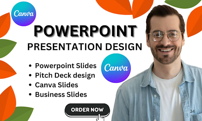 Gig Preview - Design canva presentation redesign powerpoint template slides film pitch deck