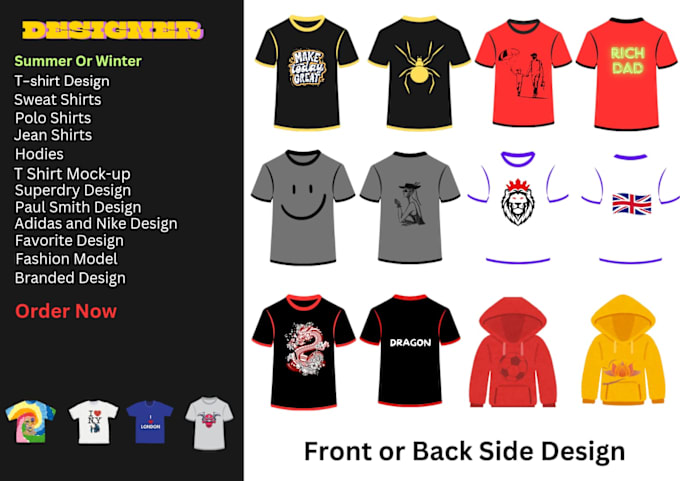 Gig Preview - Create attractive and awesome t shirts design