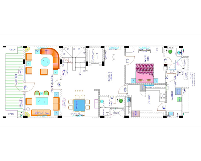 Gig Preview - Do architecture and interior projects, autocad drawings