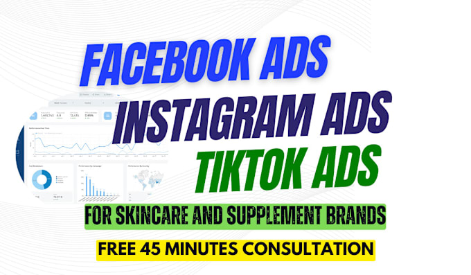 Gig Preview - Create, manage facebook ads for supplement and skincare brand