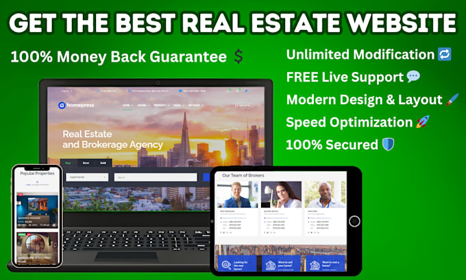 Bestseller - develop a real estate wordpress website with idx