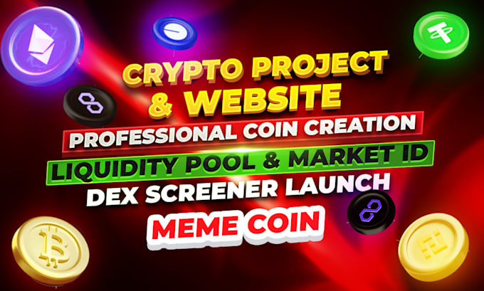 Gig Preview - Solana crypto meme coin website liquidity pool dexscreener