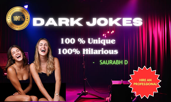 Gig Preview - Ghostwrite 200 hilarious dark jokes that will make you laugh out loud