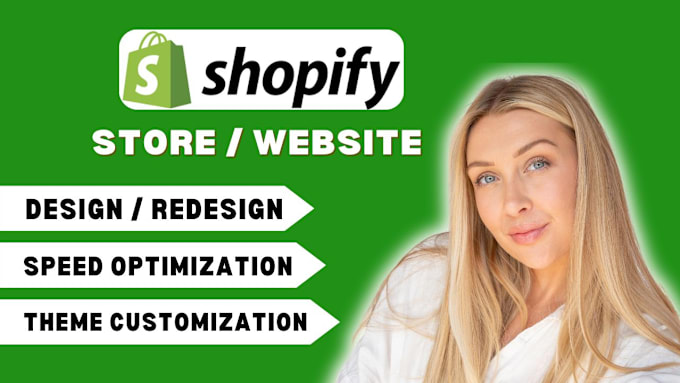 Gig Preview - Do shopify website customization, design, redesign and maintenance