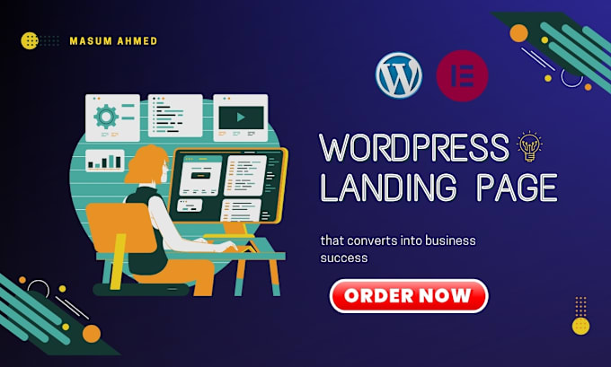 Gig Preview - Design a responsive wordpress elementor landing page that boosts conversions