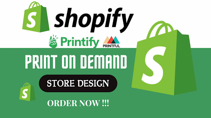 Gig Preview - Design shopify print on demand store, shopify website, tshirts redesign shopify