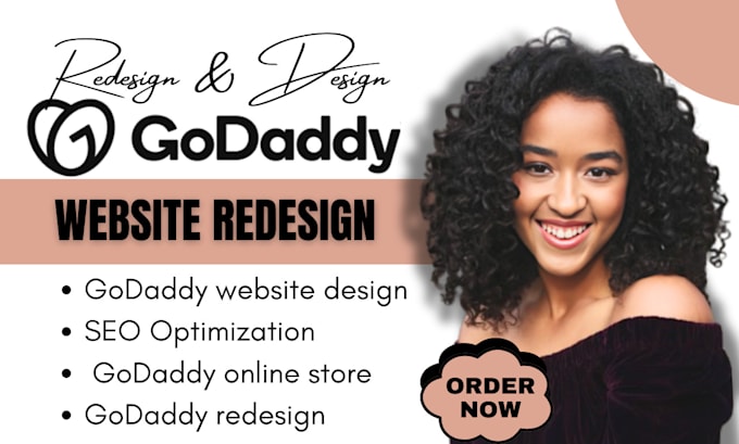 Gig Preview - Godaddy website redesign, hostinger website redesign website, blog page and SEO