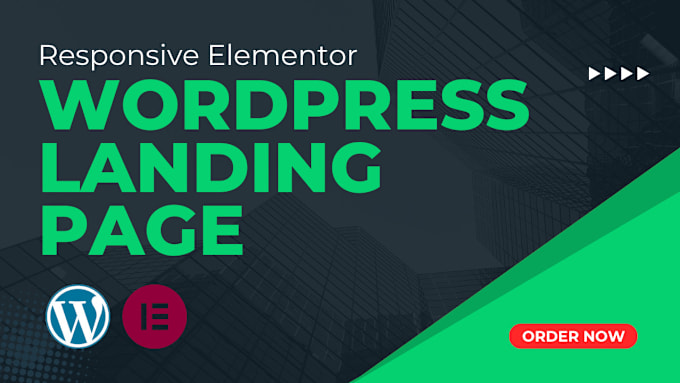 Gig Preview - Create responsive wordpress landing page design, elementor landing page