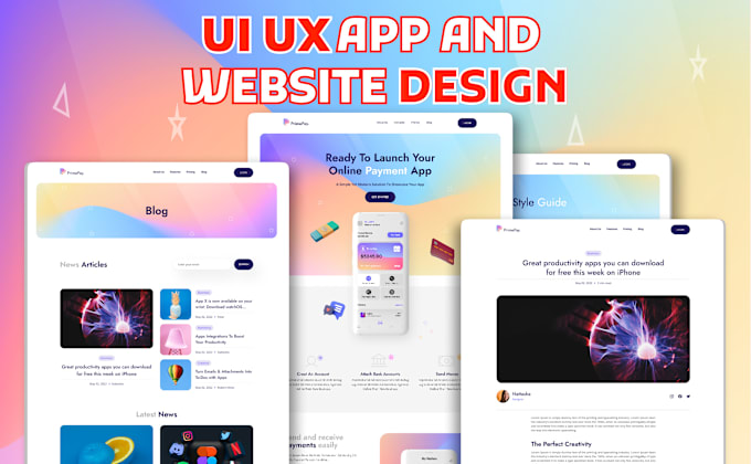 Gig Preview - Create awesome and creative figma website,ui ux design