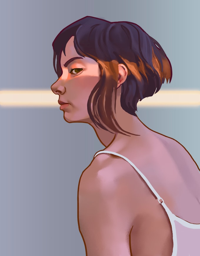 Gig Preview - Draw a stylized portrait