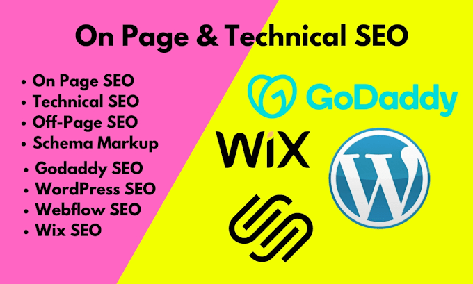 Bestseller - do onpage SEO of wix, webflow, squarespace, and godaddy websites