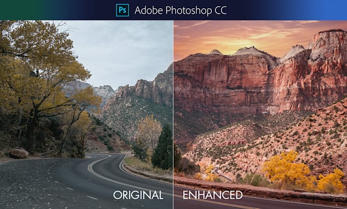 Gig Preview - Edit, enhance and retouch landscape photos using photoshop