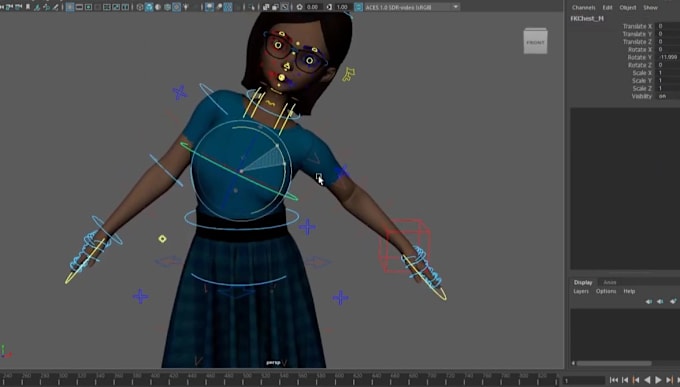 Gig Preview - Rig 3d character,facial rig,full body,blendshapes,bend control,wonder dynamic