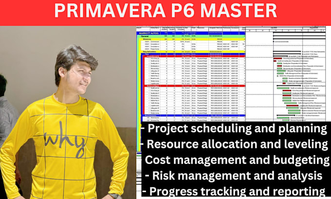 Gig Preview - Prepare complete schedule on primavera p6 or ms project