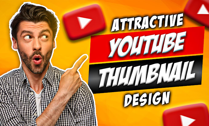 Gig Preview - Design view boosting youtube thumbnail in 24hrs