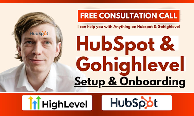 Gig Preview - Full hubspot CRM setup gohighlevel sales funnel hubspot ghl automation workflow