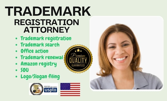 Gig Preview - Be your licensed trademark registration attorney, search, patent, amazon brand