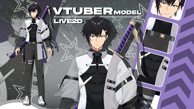 Gig Preview - Draw 2d vtuber model, vtuber model, 2d vtuber, live2d, 2d vtuber avatar, vtuber