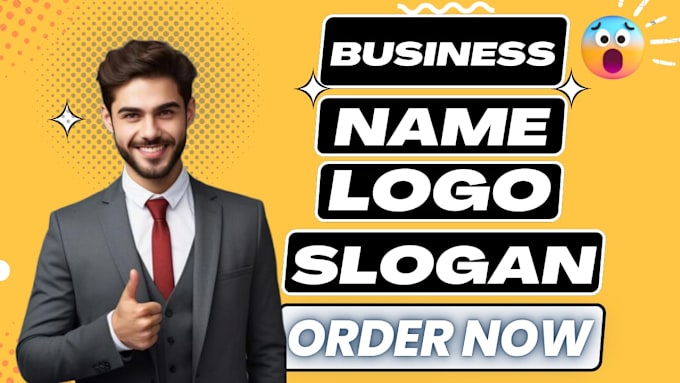 Gig Preview - Create a professional unique business name, logo design and slogan