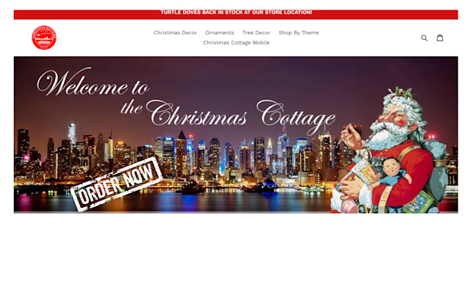 Gig Preview - Build christmas shopify store christmas website  christmas dropshipping store